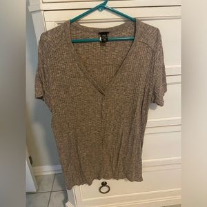 Torrid tan and brown casual top size 1